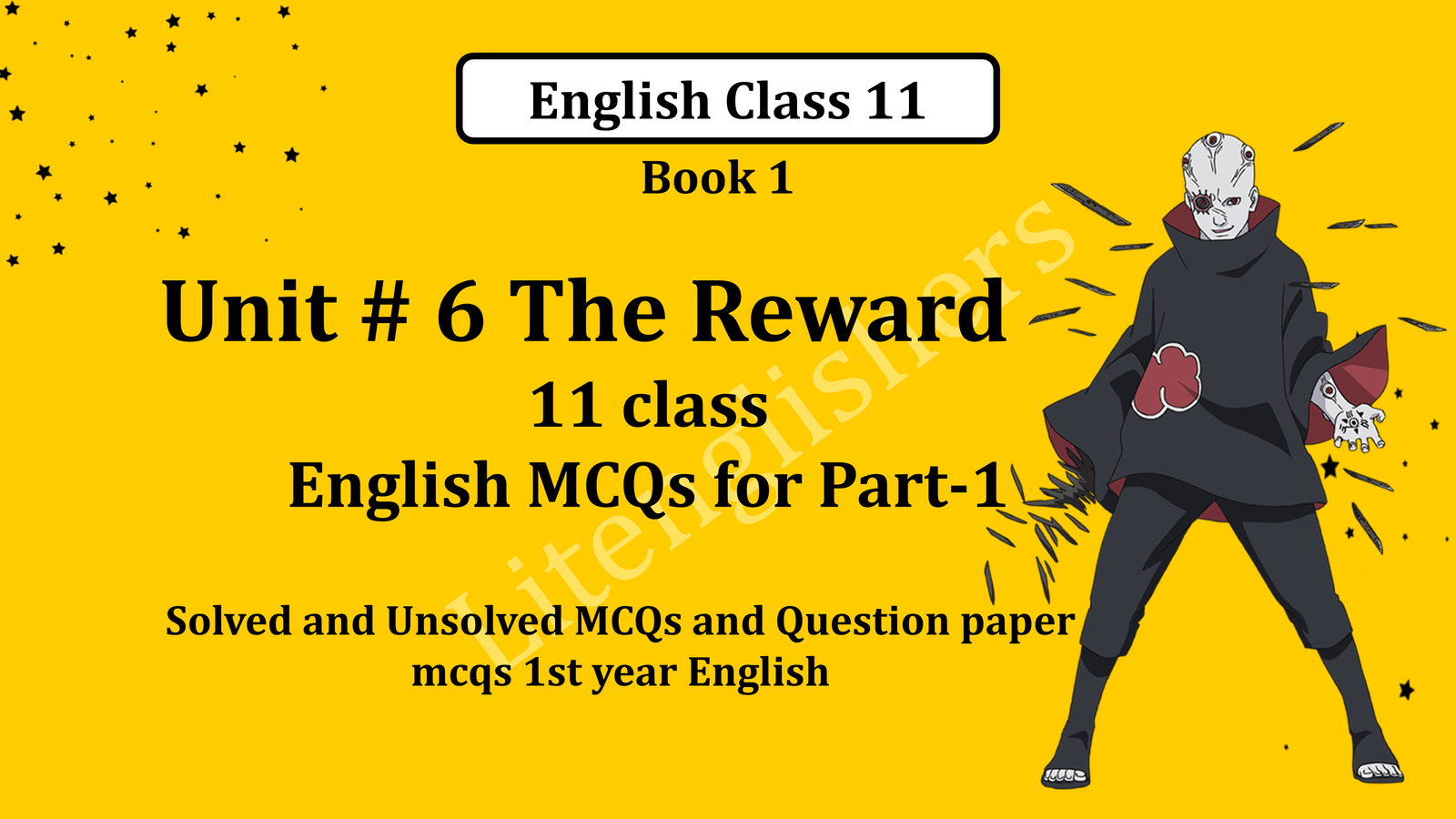 mcqs 1st year English